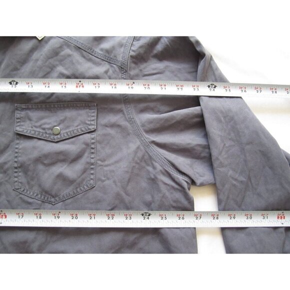 New W/ Tag Men Rowm Cotton Button Snap Long Sleeve Shirt Sz 3XT (NC3) - Picture 5 of 10